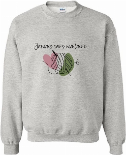 Coton ouaté gris Jamais sans ma laine xxl