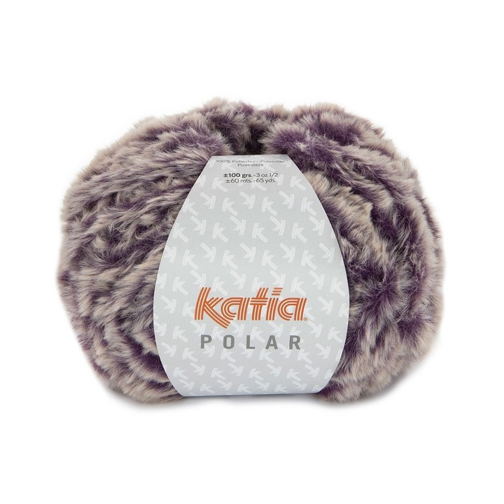 Katia polar aubergine-blanc