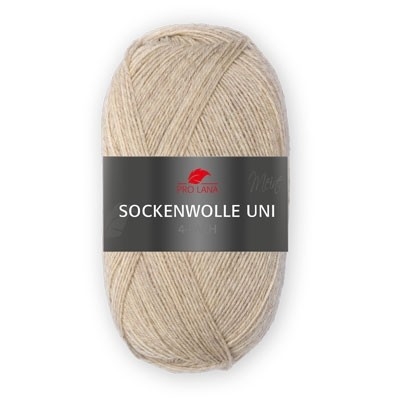 Sockenwolle uni mélange lin