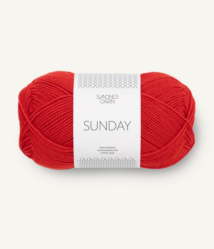 SUNDAY scarlet red