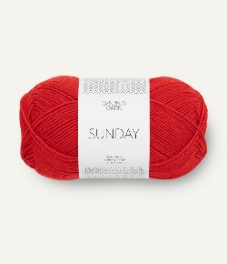 SUNDAY scarlet red