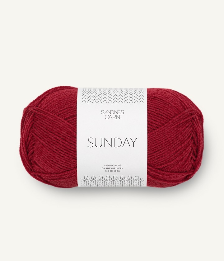 DOUBLE SUNDAY deep red