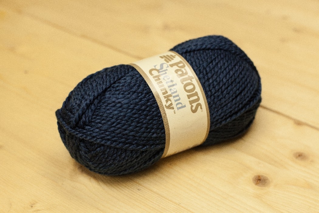 Shetland Chunky bleu moyen