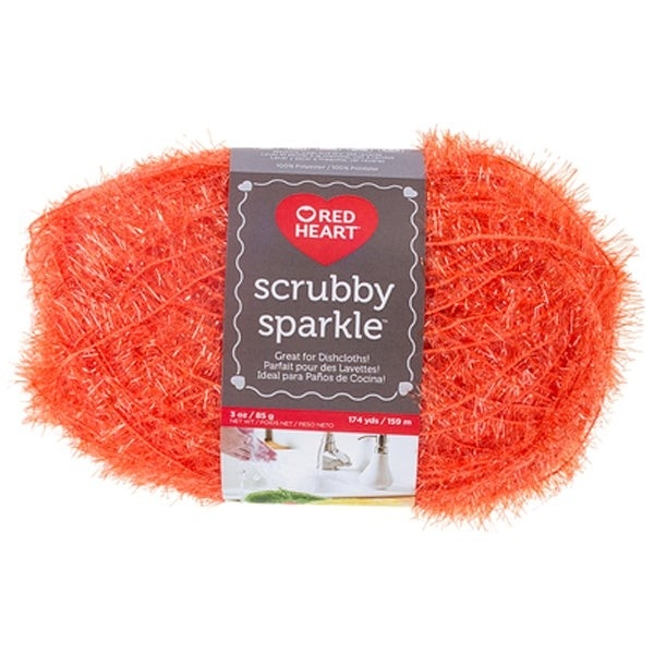 scrubby sparkle orange