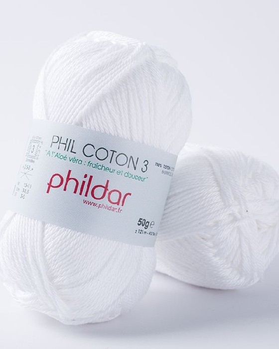 Phil coton 3 blanc