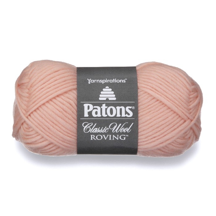 Classic Wool roving rose pâle