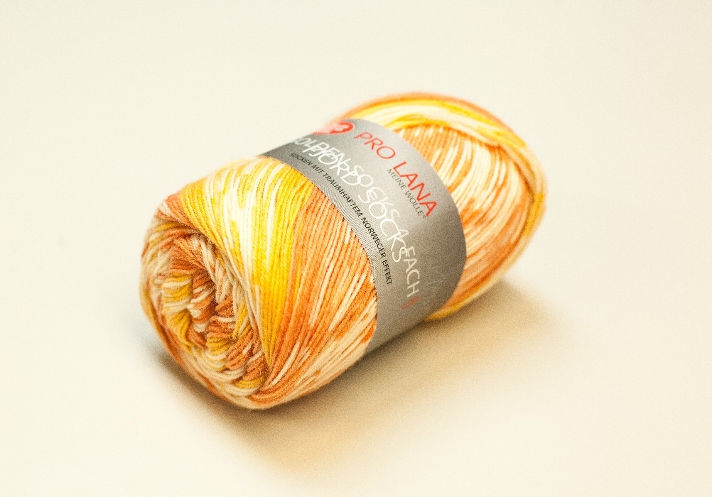 Fjord socks orange-jaune 182