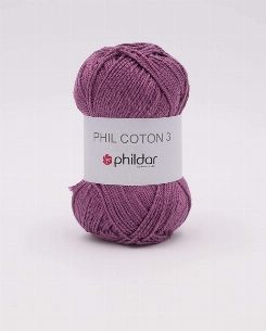 Phil coton 3 amarante