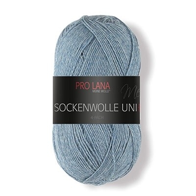 Sockenwolle uni bleu gris