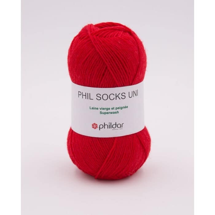 Phil socks uni rouge
